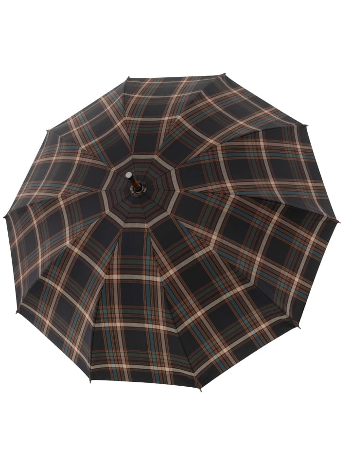 doppler Manufaktur Zürs Kastanien Würzel Stockschirm 98 cm in karo günstig kaufen onesize