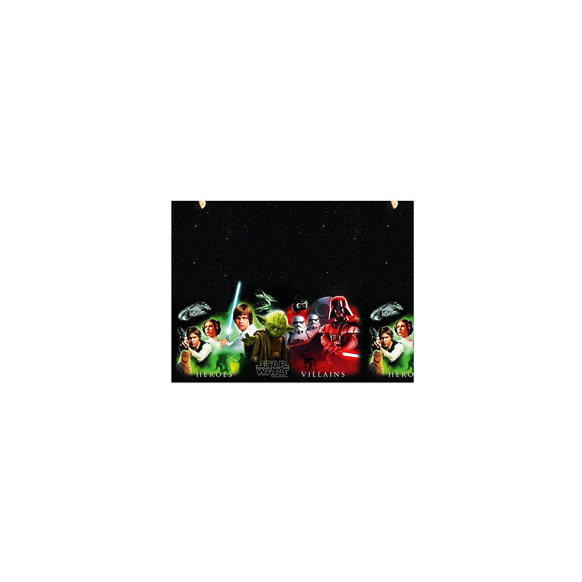 Party-Tischdecke Star Wars Heroes, Kunststoff, 120 x 180 cm