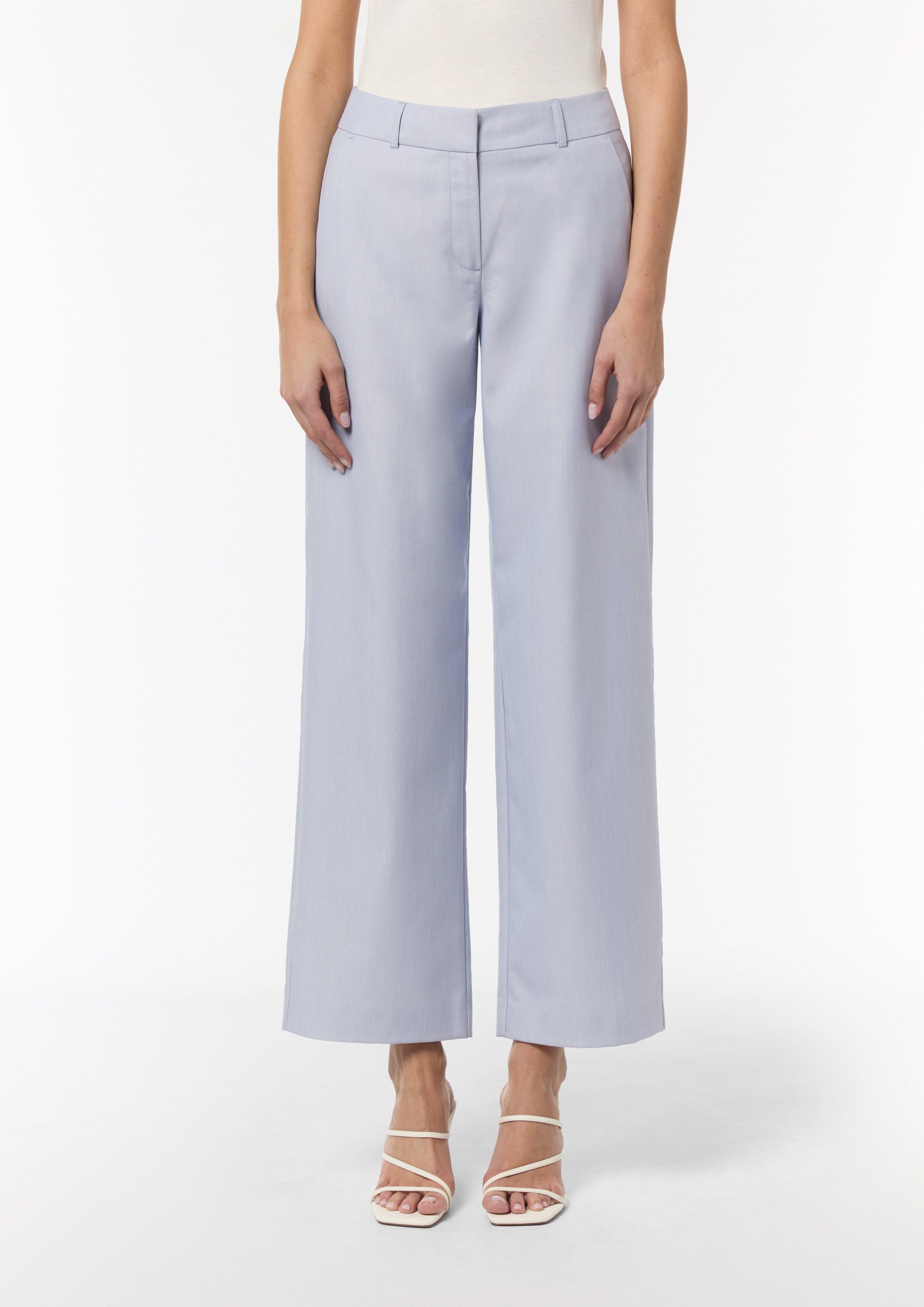 Marlenehose aus Lyocell - hellblau