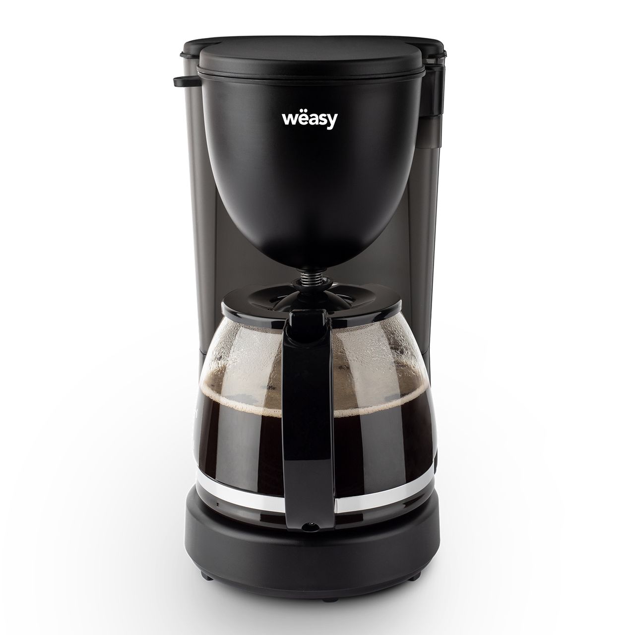 Weasy Wëasy Filterkaffeemaschine KF24 / Fassungsvermögen 1,25 L  / Glaskanne / Warmhaltefunktion / Automatische Abschaltung / Kunststoff / 600 W /  Schwarz
