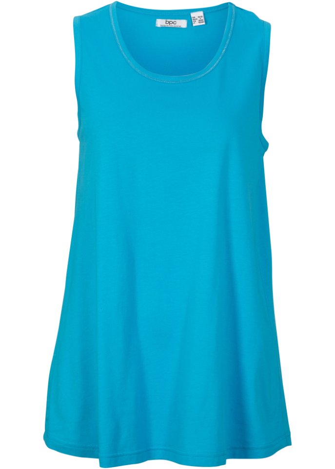 Nachhaltiges Long-Top mit Rundhals