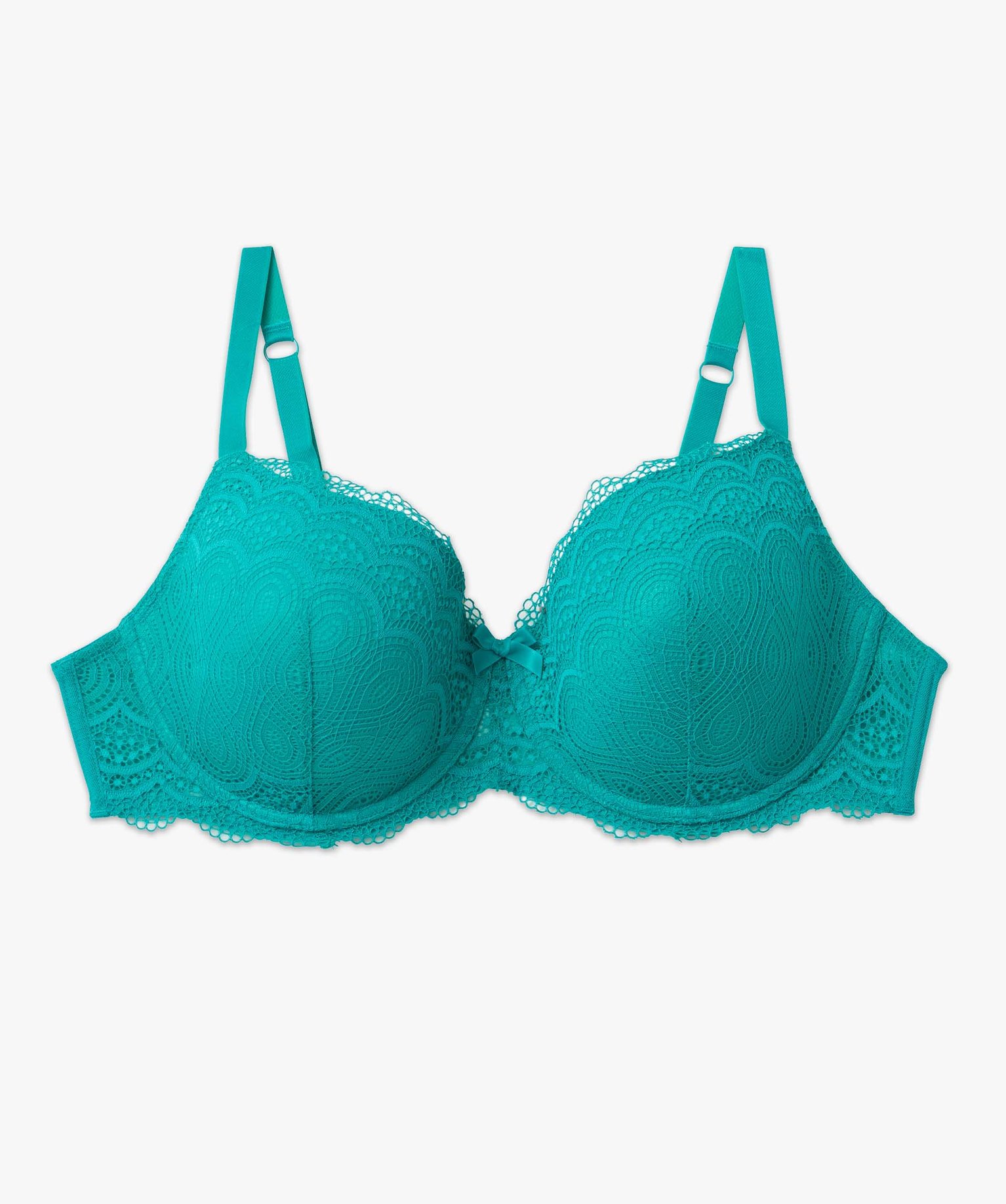 Soutien-gorge grande taille à armatures et coques fines vert | GEMO