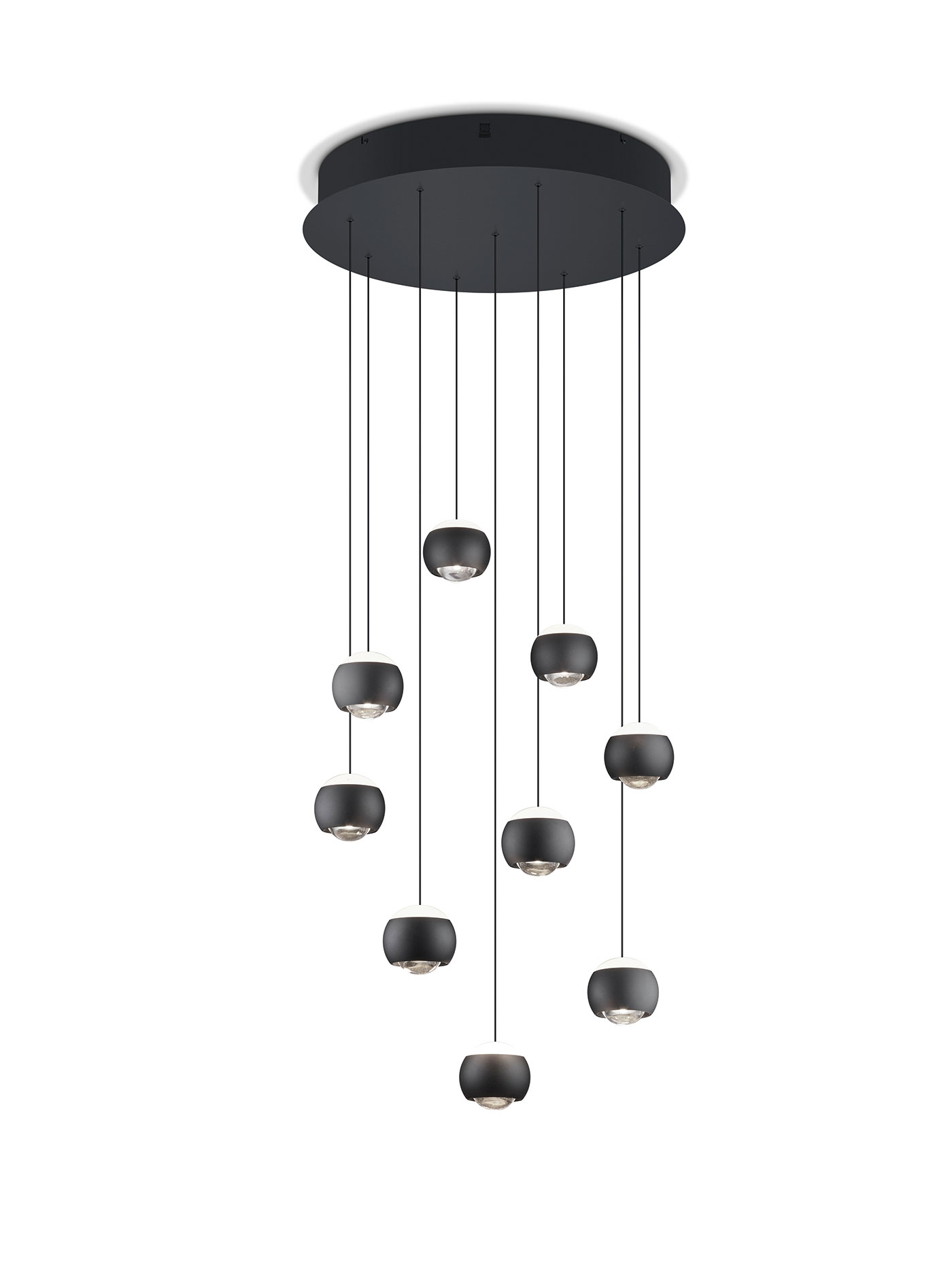 MusterringLED-Pendelleuchte 9flg