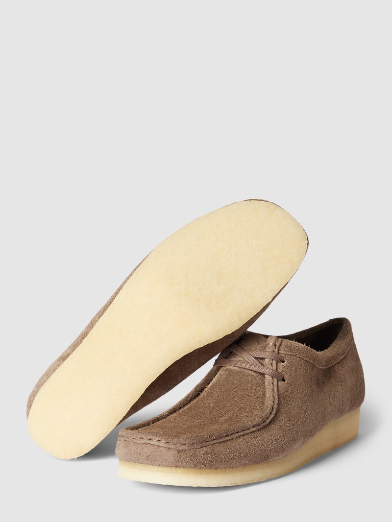 Mokassins aus echtem Leder mit Ziernaht Modell 'WALLABEE' in taupe