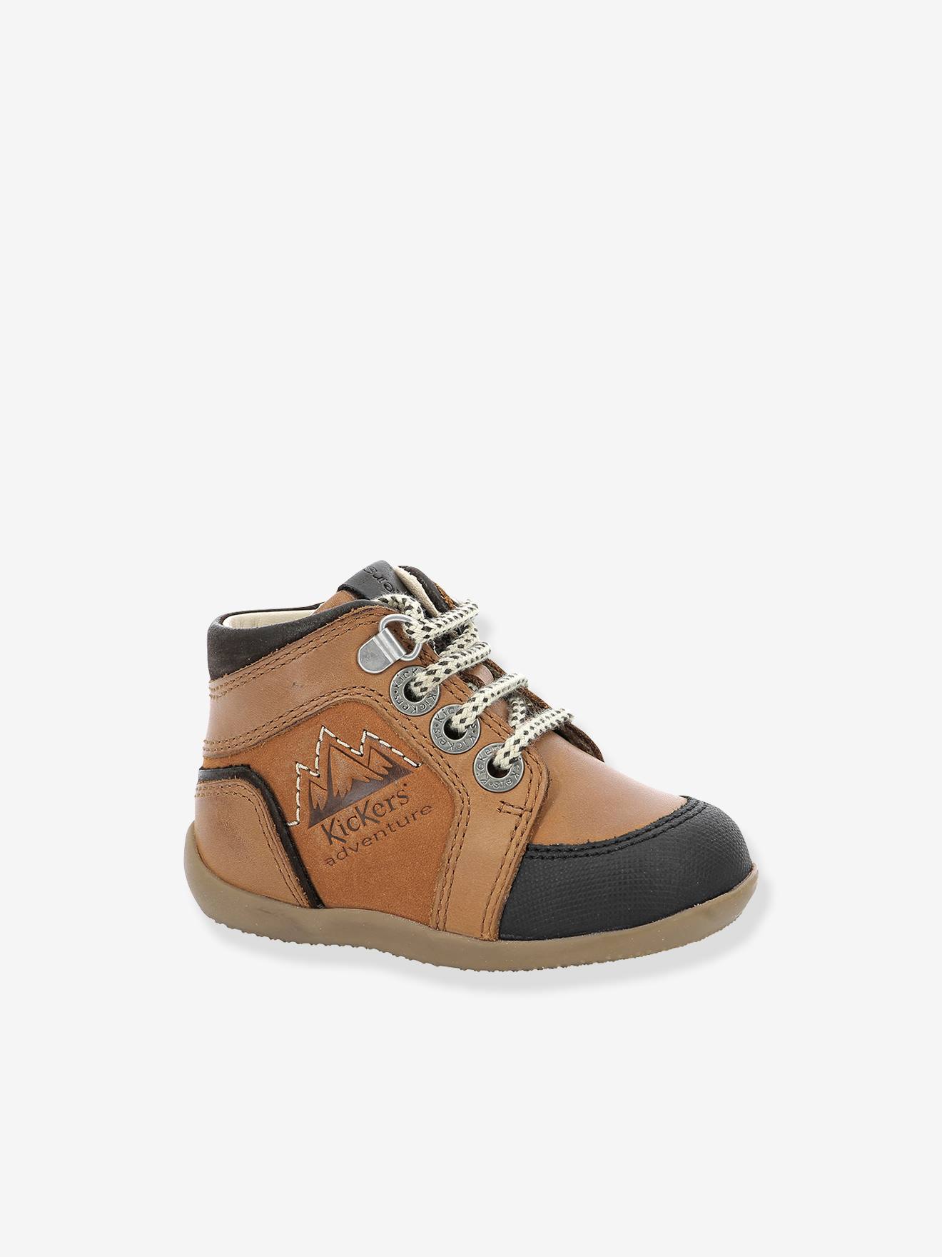 Bottillons bébé Bins Mountain KICKERS® 1ers pas caramel