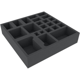 285 mm x 285 mm x 60 mm Schaumstoffeinlage für Brettspiele