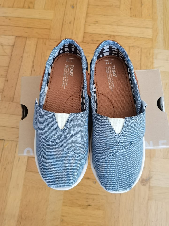 TOMS Toms Kinder Slipper in Blau Gr. 28 günstig kaufen 28