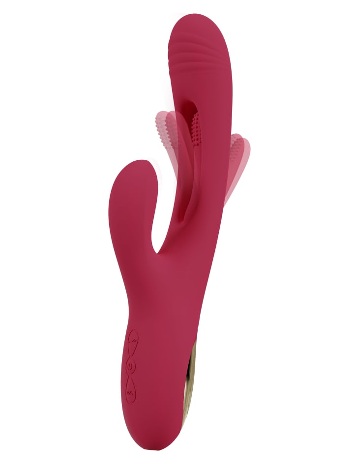 Sweet Smile Rabbitvibrator Rabbit Vibrator with G-Spot Stimulation in rot günstig kaufen 24 cm