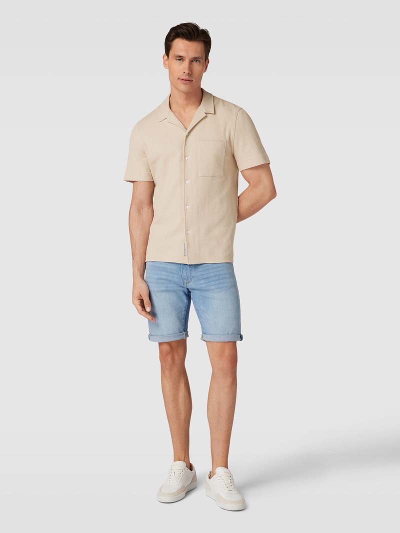 Bermudas in Denim-Optik in hellblau