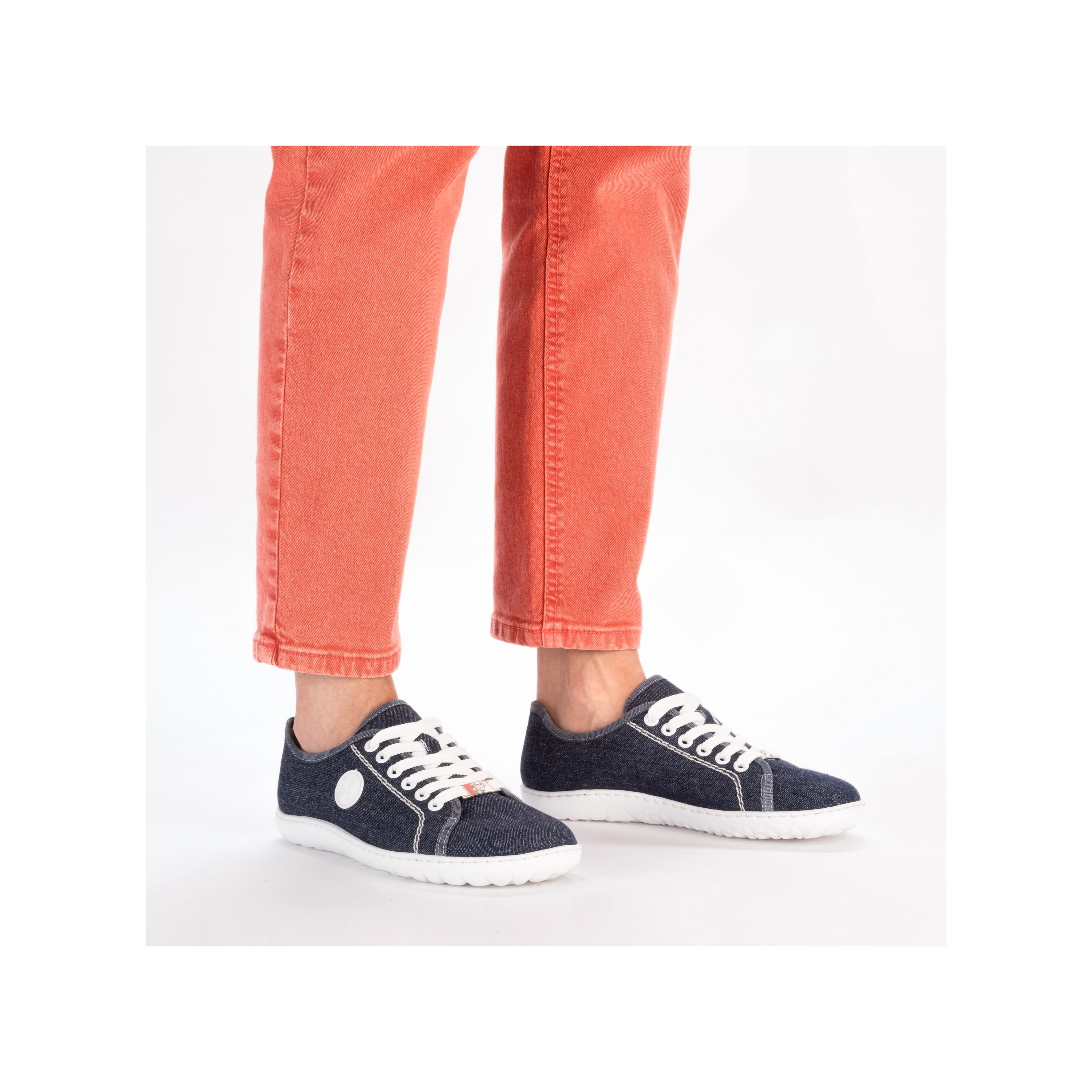 Rieker Damen Schnürschuhe marineblau