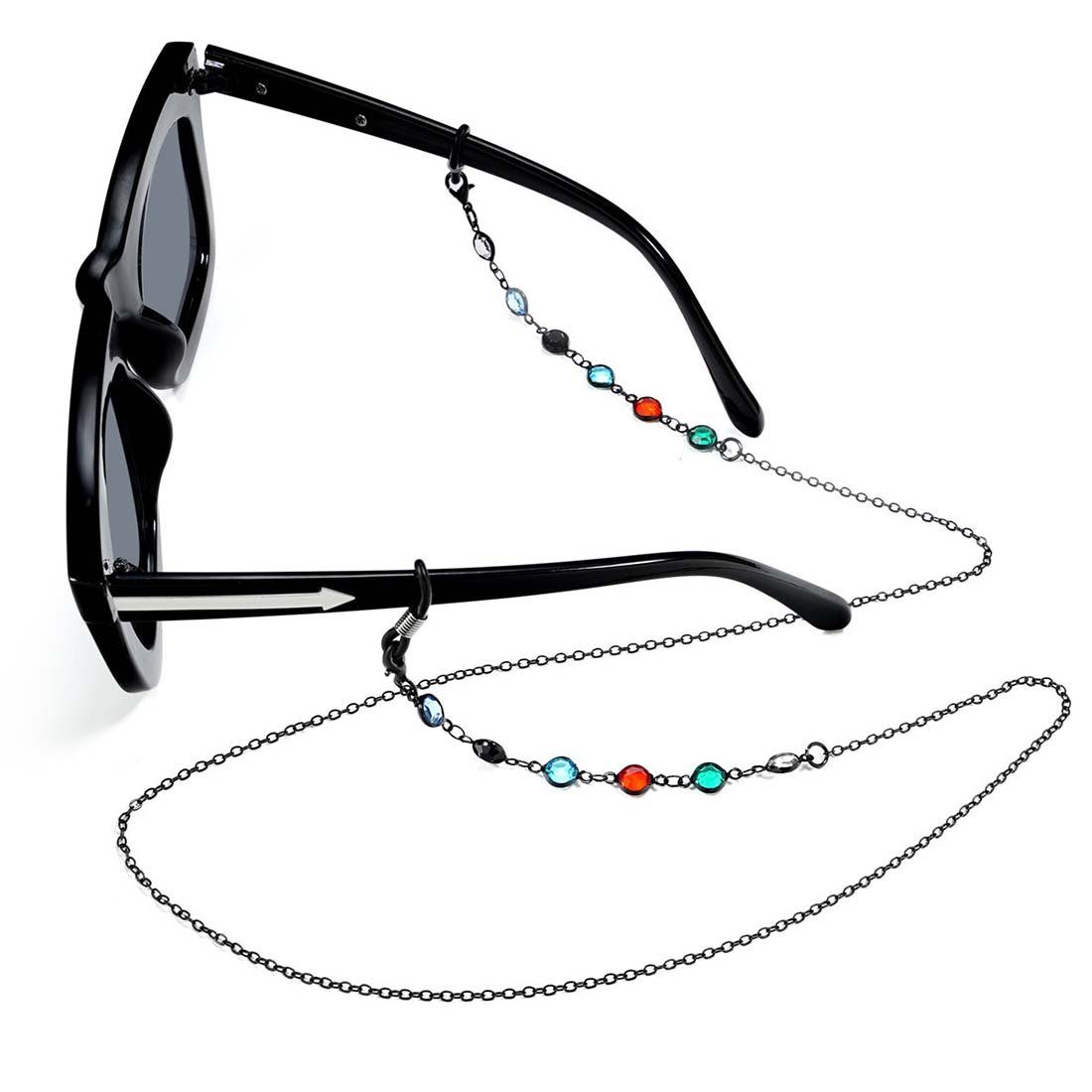 DRSEON Brillenkette 6 Stück Brillenkette Eleganter Brillenhalter Perlen Brillenbandhalter