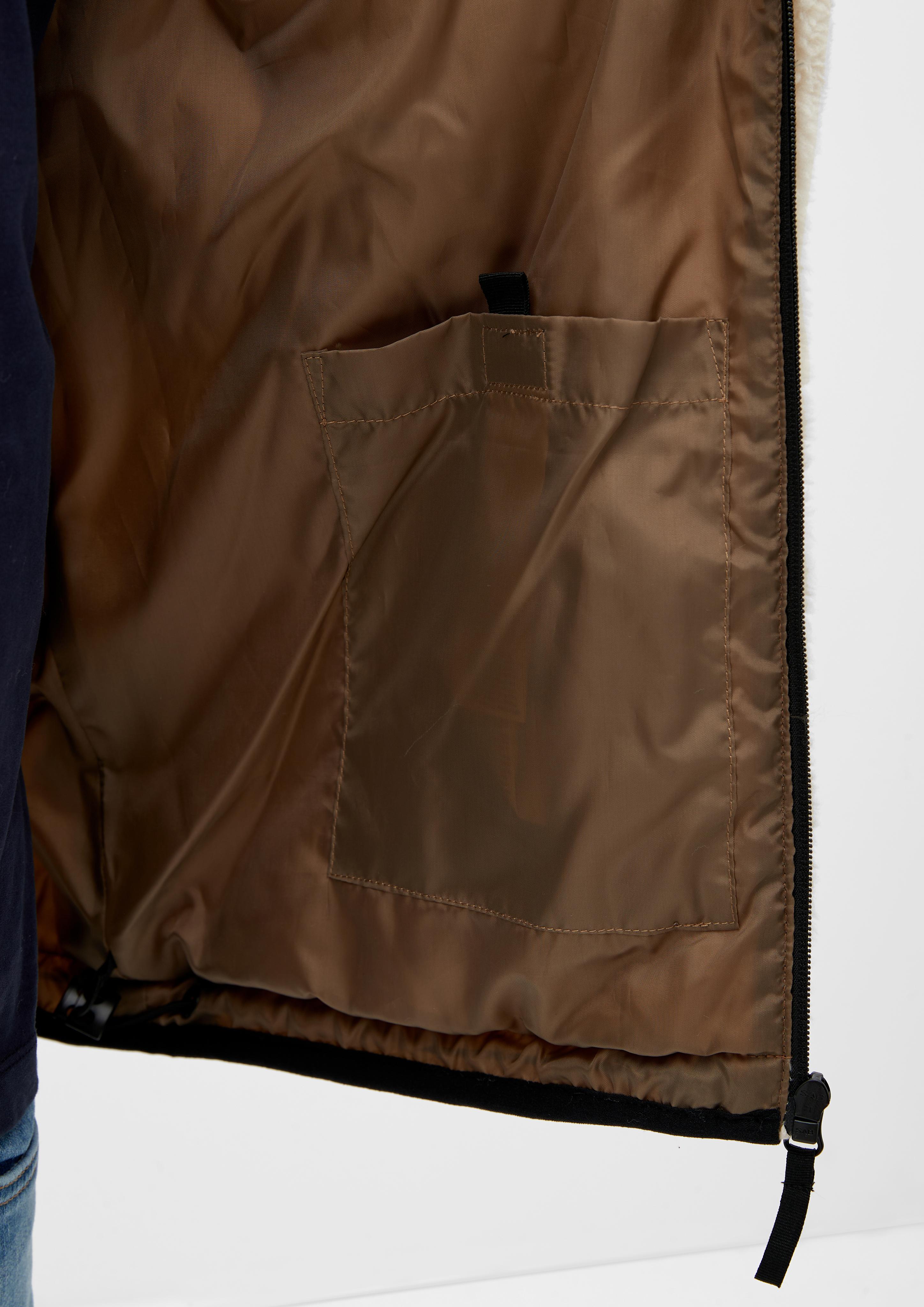 Teddy-Jacke mit Brusttaschen  2115333-0705
