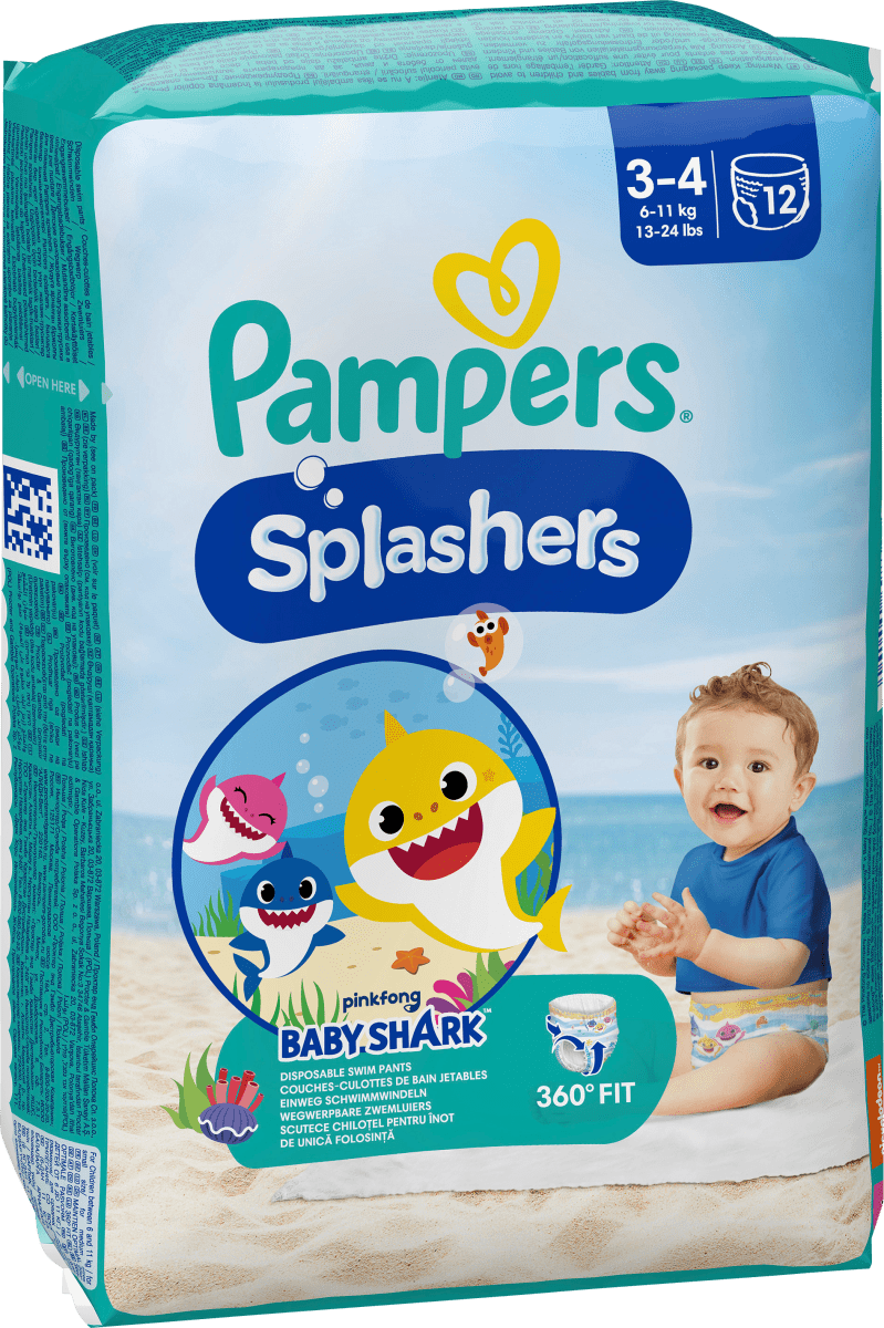 Schwimmwindeln Splashers Gr.3-4 (6-11 kg), 12 St