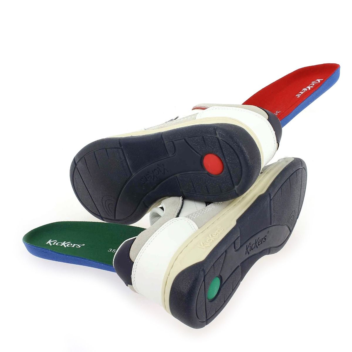Kickers  KIKOUC JR - blanc marine