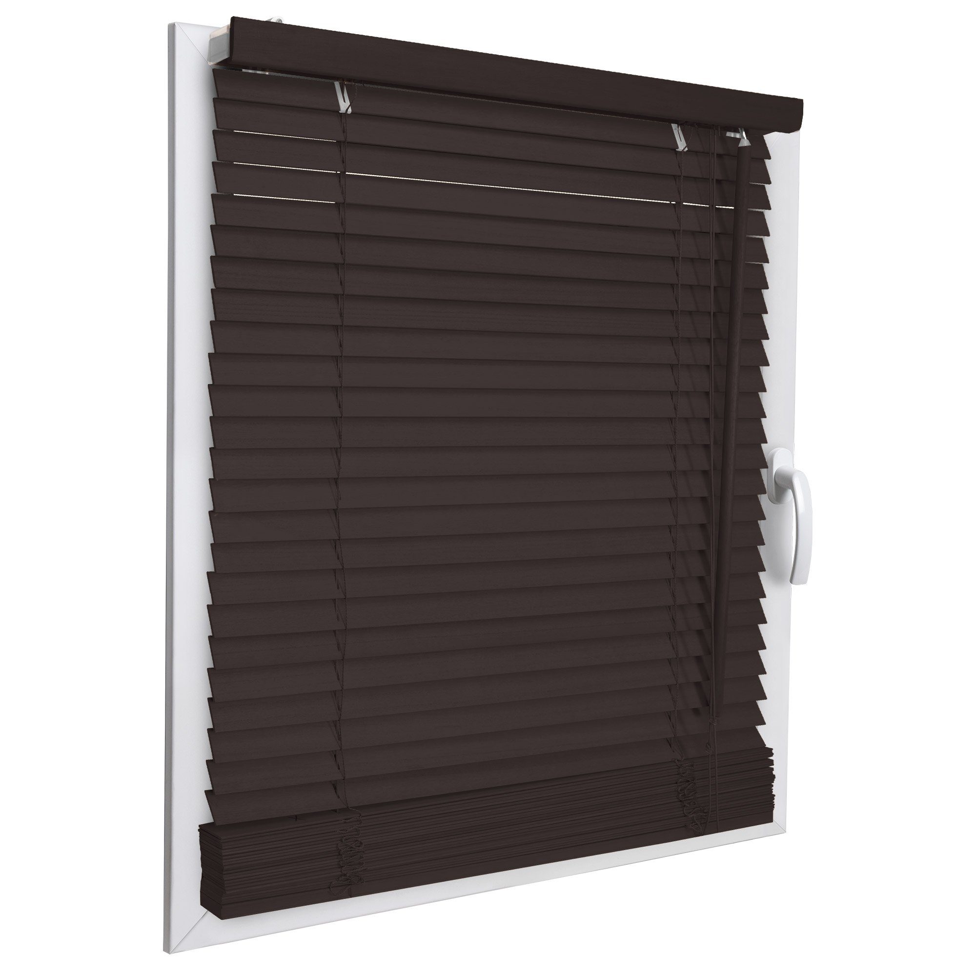 Jalousie SolDecor JH3, Sol Royal, Holzjalousie Dunkelbraun