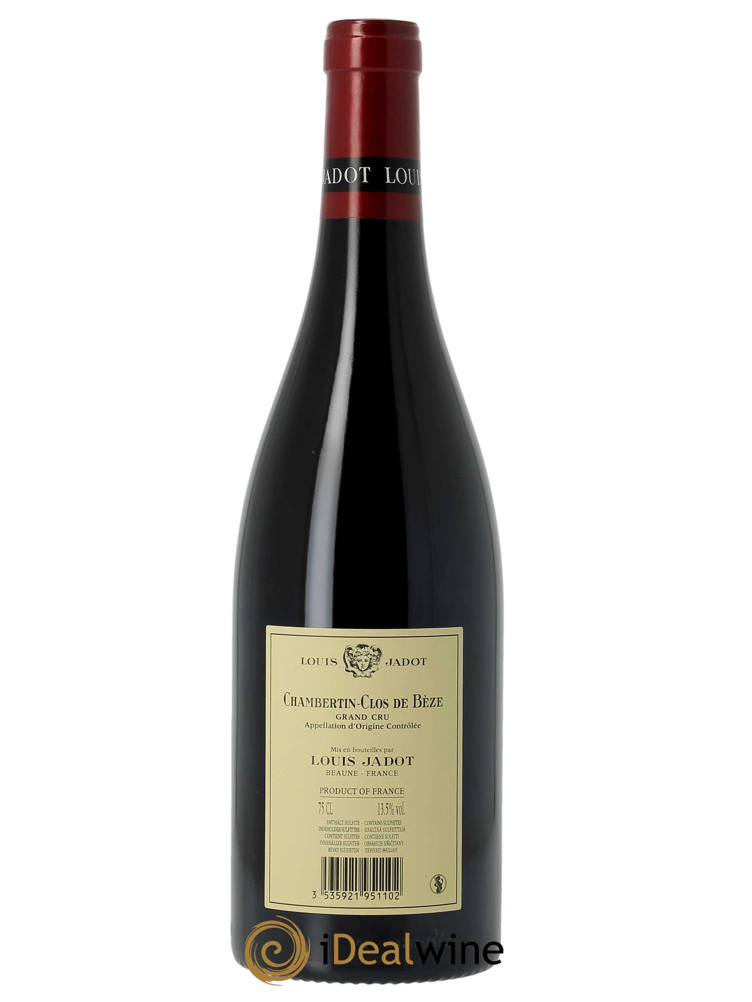 Chambertin Clos de Bèze Grand Cru Domaine Louis Jadot  2021 - Lot de 1 Bouteille
