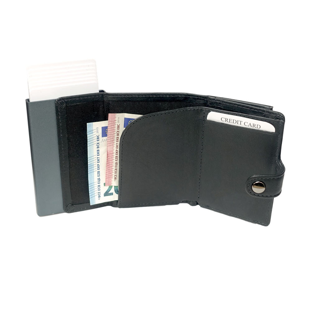 Leder-Geldbörse SLIM RFID mit Kartenhalter