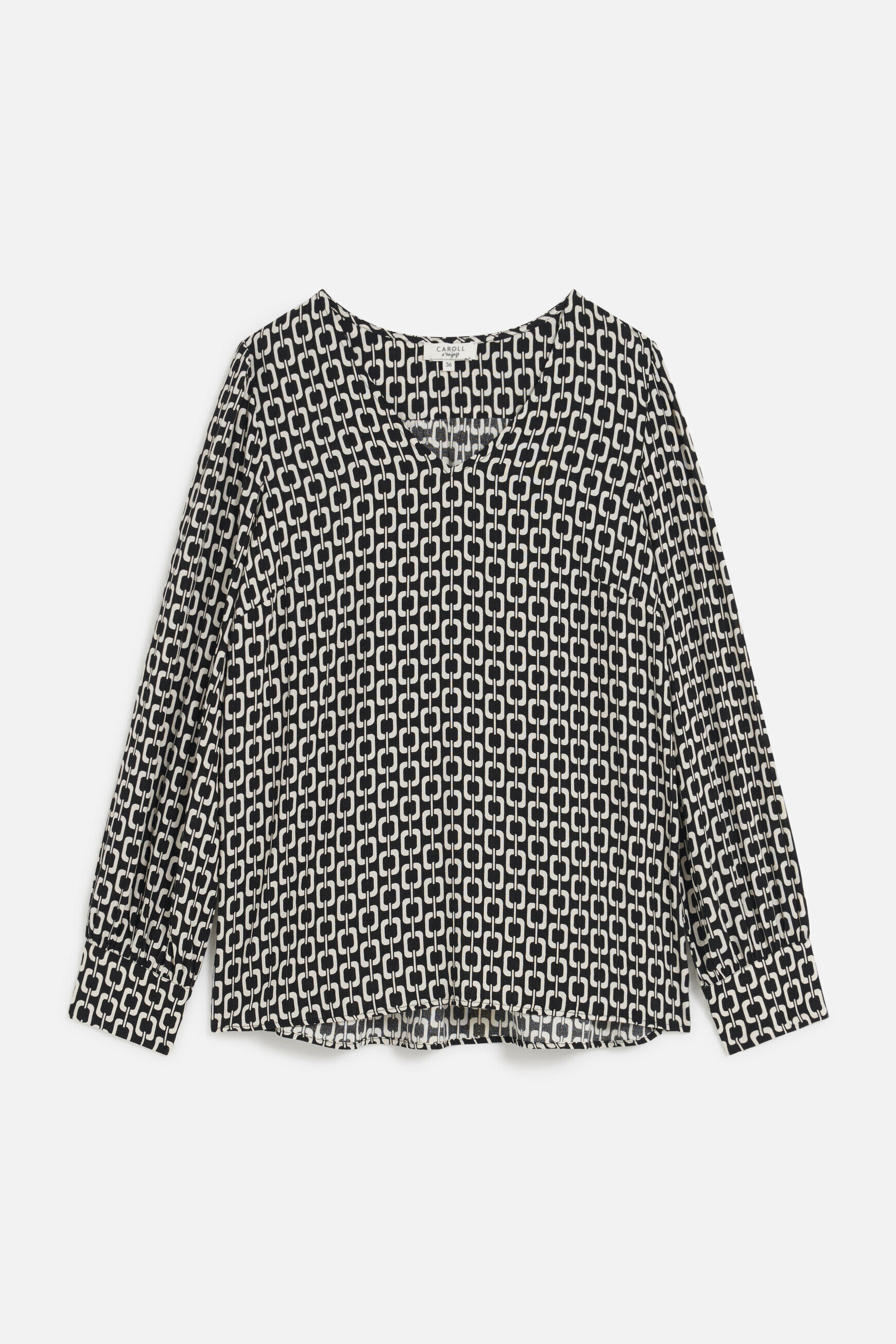 Blouse cara noir femme