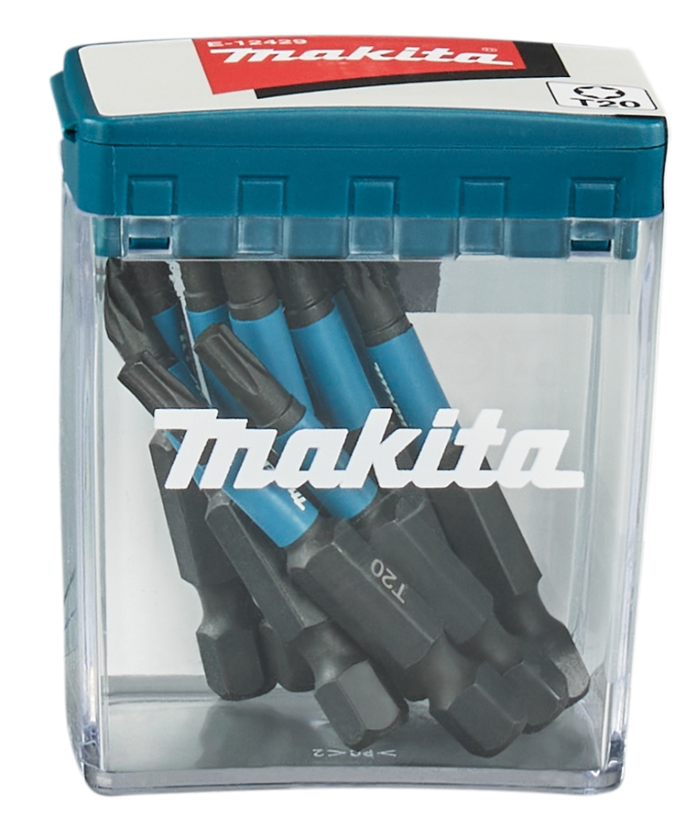 Makita Zubehör E-12429 Schlagschrauber-Bit T20x50mm Schlagschwarz, 10 Stück