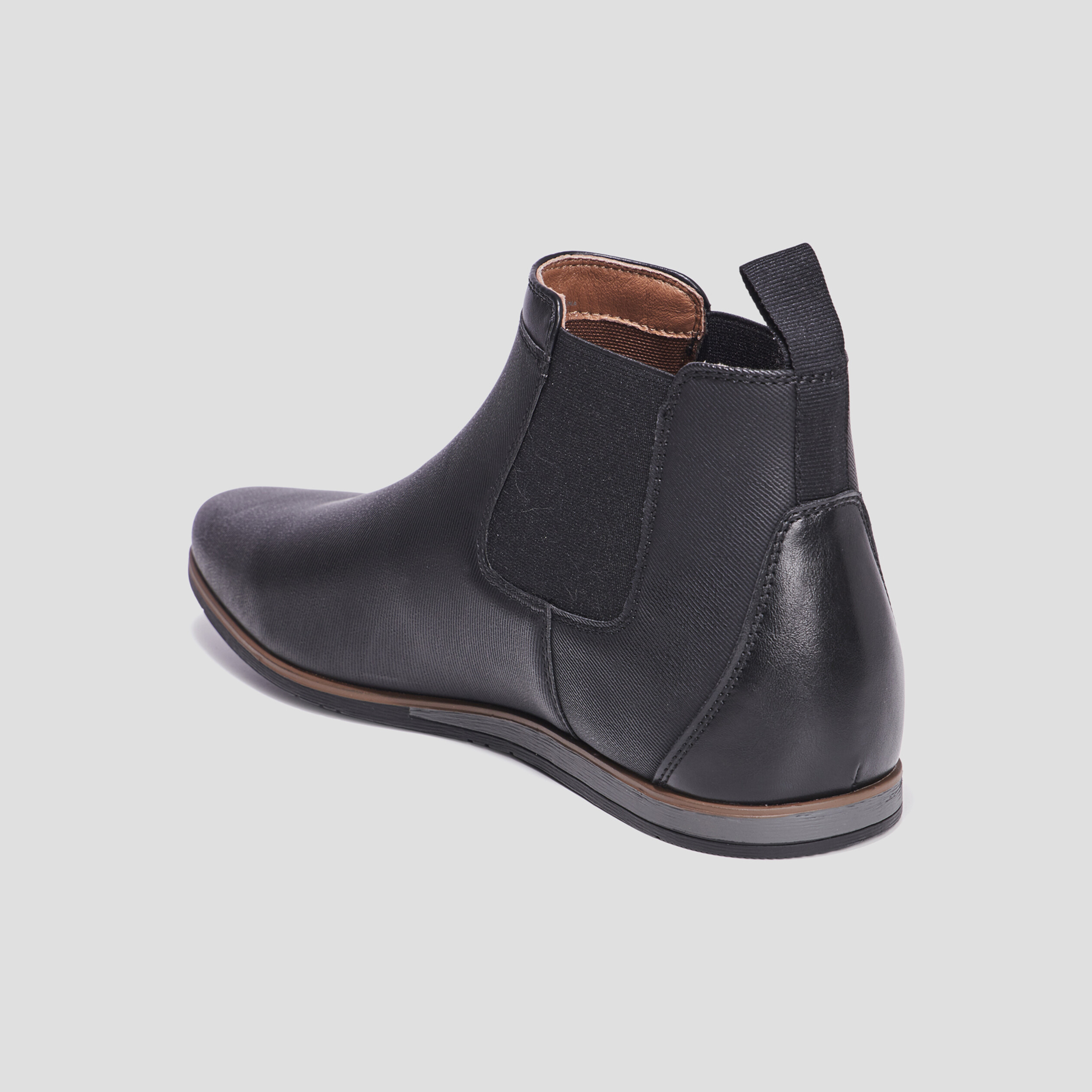Bottines chelsea plates Baza noir homme | La Halle