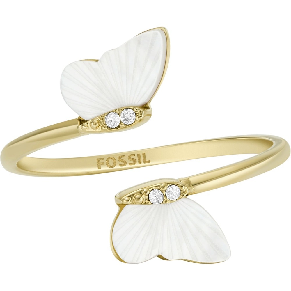 Fossil Bague pour femme Acier inoxydable or Bague
