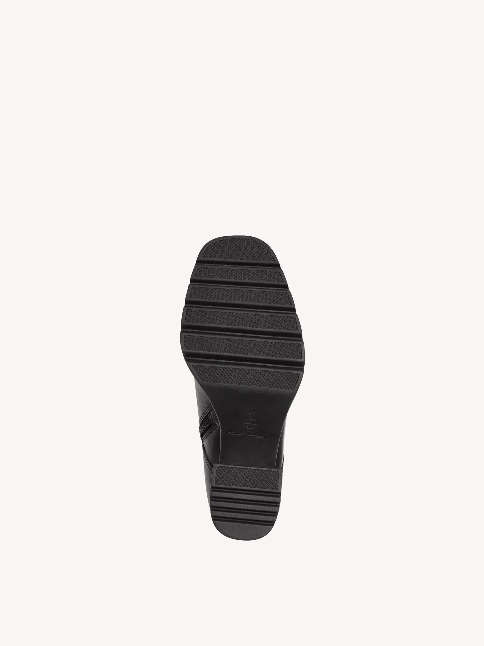 Bottine en cuir - noir