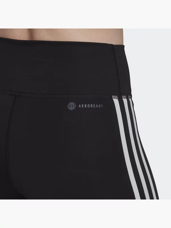 adidas Training Essentials 3-Streifen High-Waisted kurze Leggings