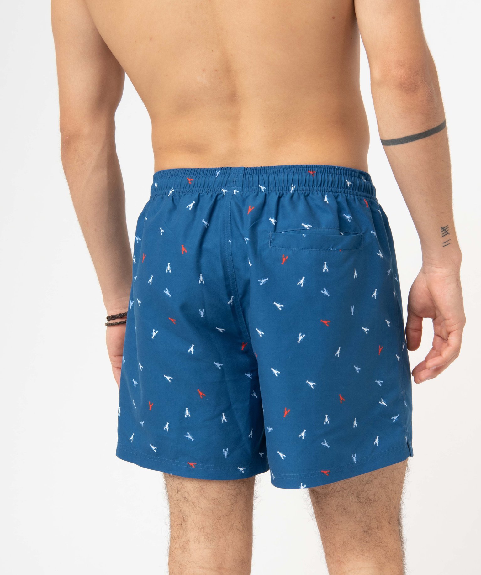 Short de bain homme imprimé homards noir | GEMO