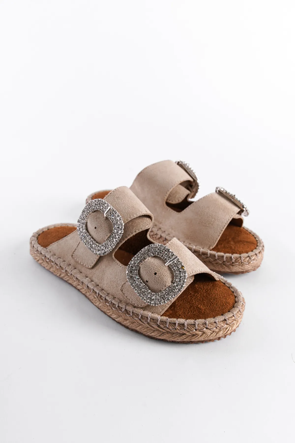 Capone Outfitters  Pantolette - Beige - Flacher Absatz