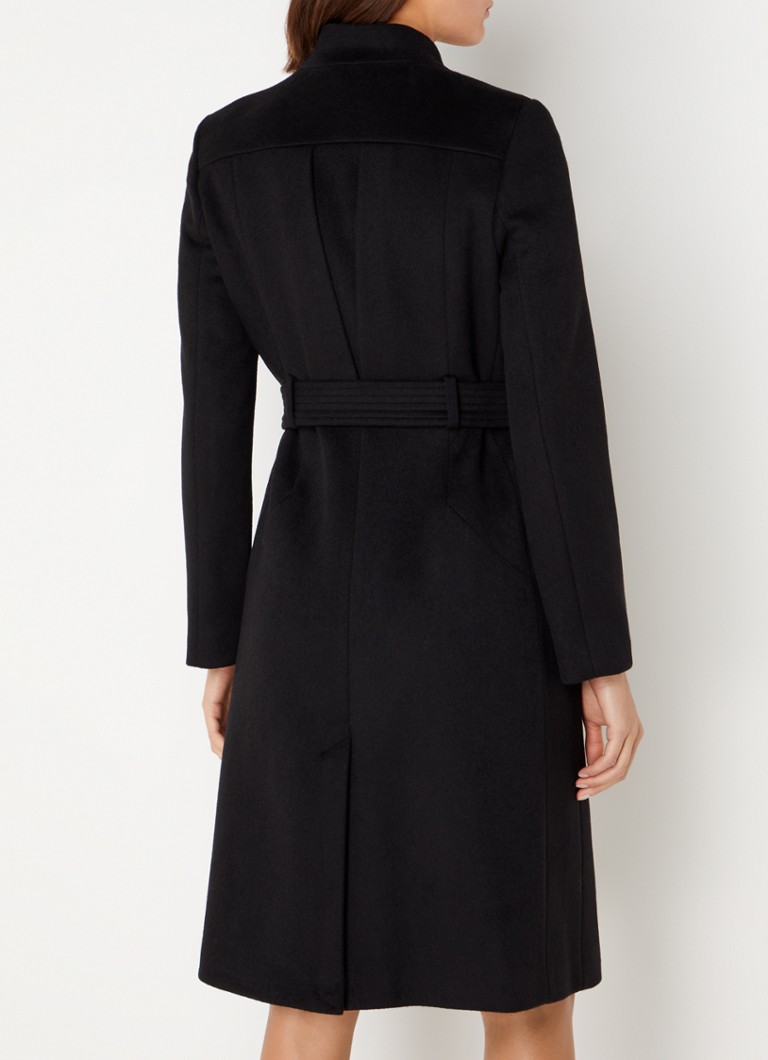 Phase Eight Susanna double-breasted coat in wool blend with belt