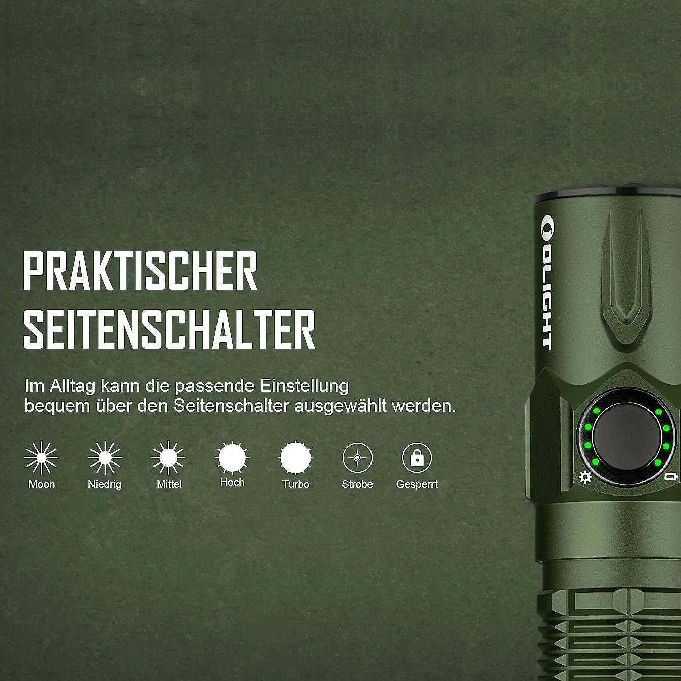 Warrior 3S Taktische LED Taschenlampe