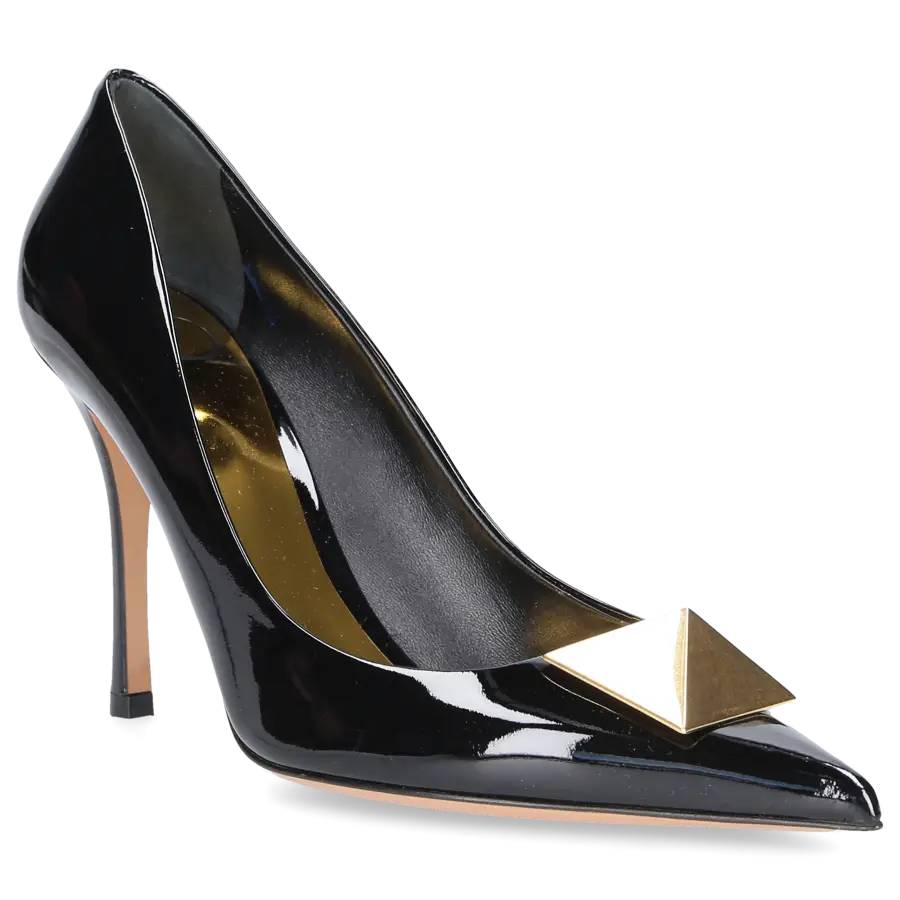 Valentino Garavani - Pumps ONE STUD Lackleder - schwarz