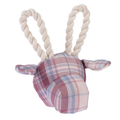 TIAKI Hundespielzeug Giraffe mit Seil