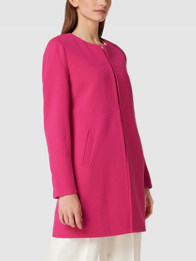 Longblazer mit Hakenverschluss in pink