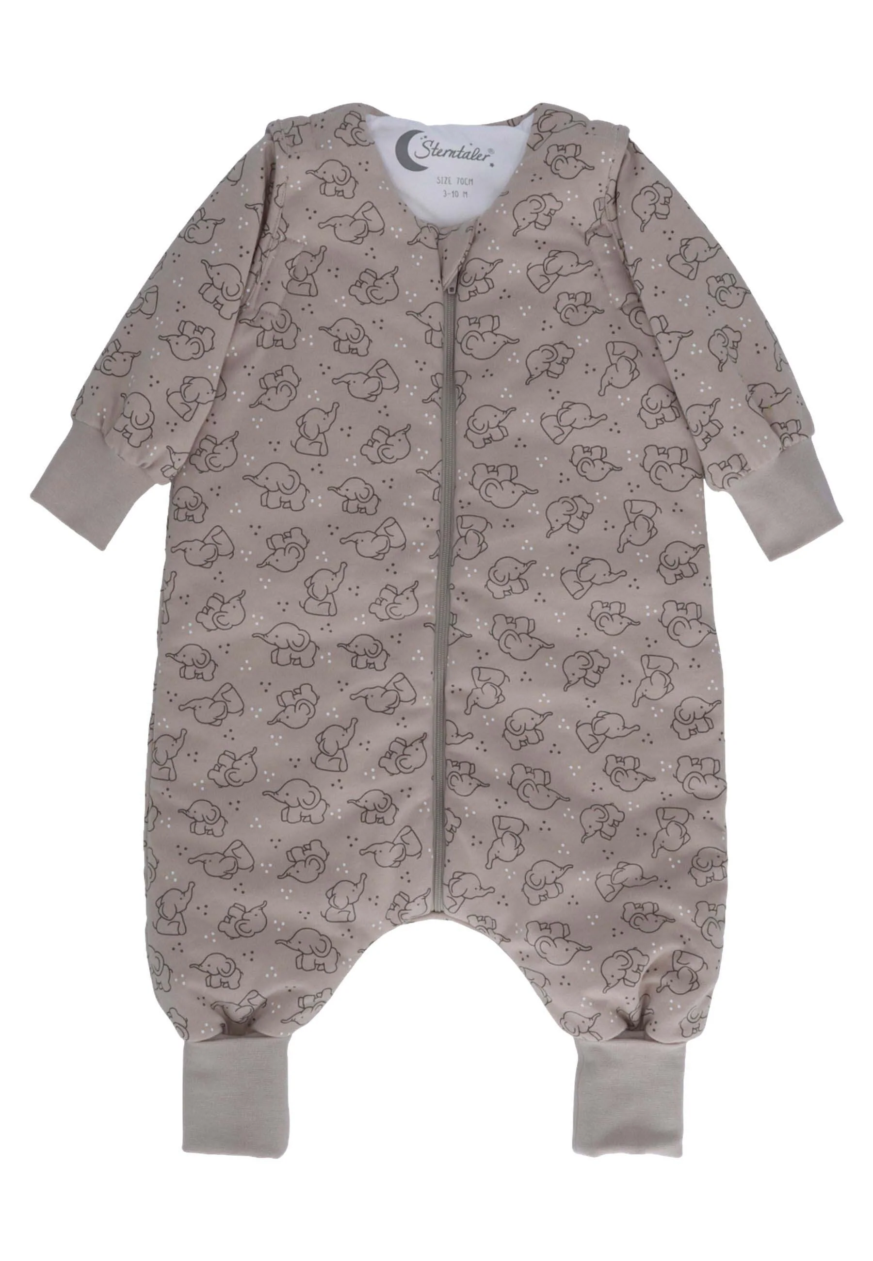 Schlafsack mit Beinen 90cm Elefant Eddy in Beige