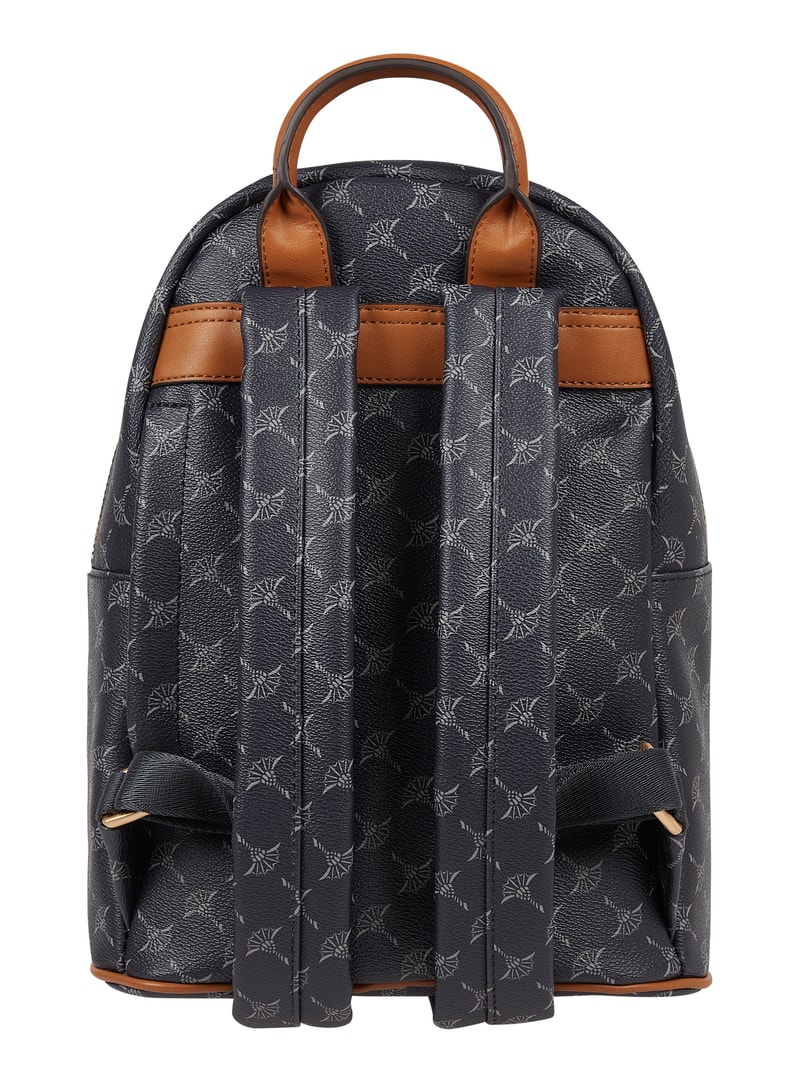 Rucksack mit Logo-Muster Modell 'Salome' in dunkelblau