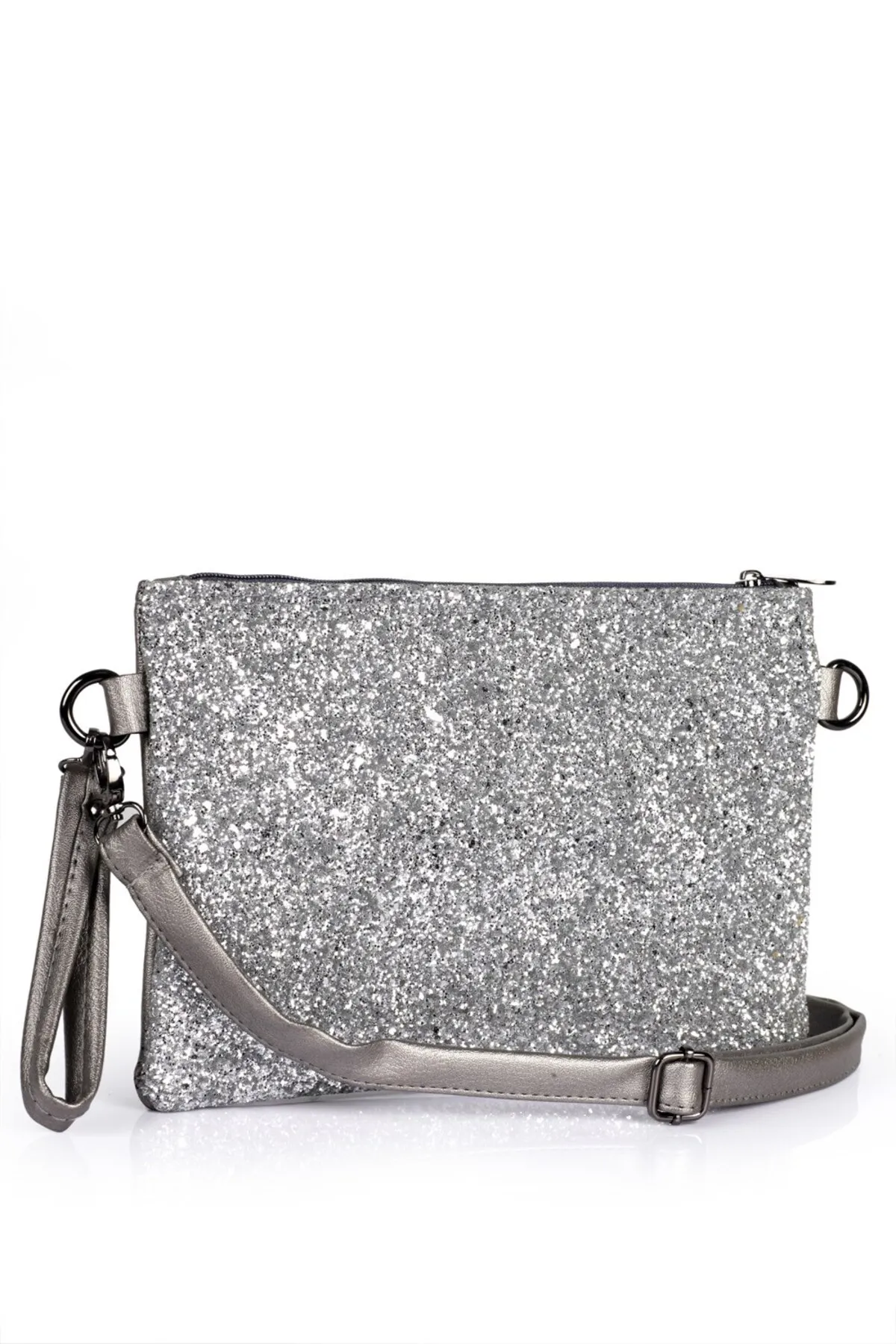 Capone Outfitters  Capone Paris Silberne Damen-Clutch