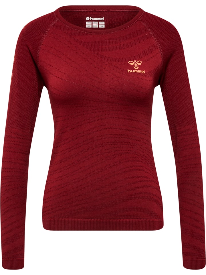 Hummel Hummel T-Shirt Raglanärmel Hmlongrid Damen in RHUBARB/NASTURTIUM günstig kaufen