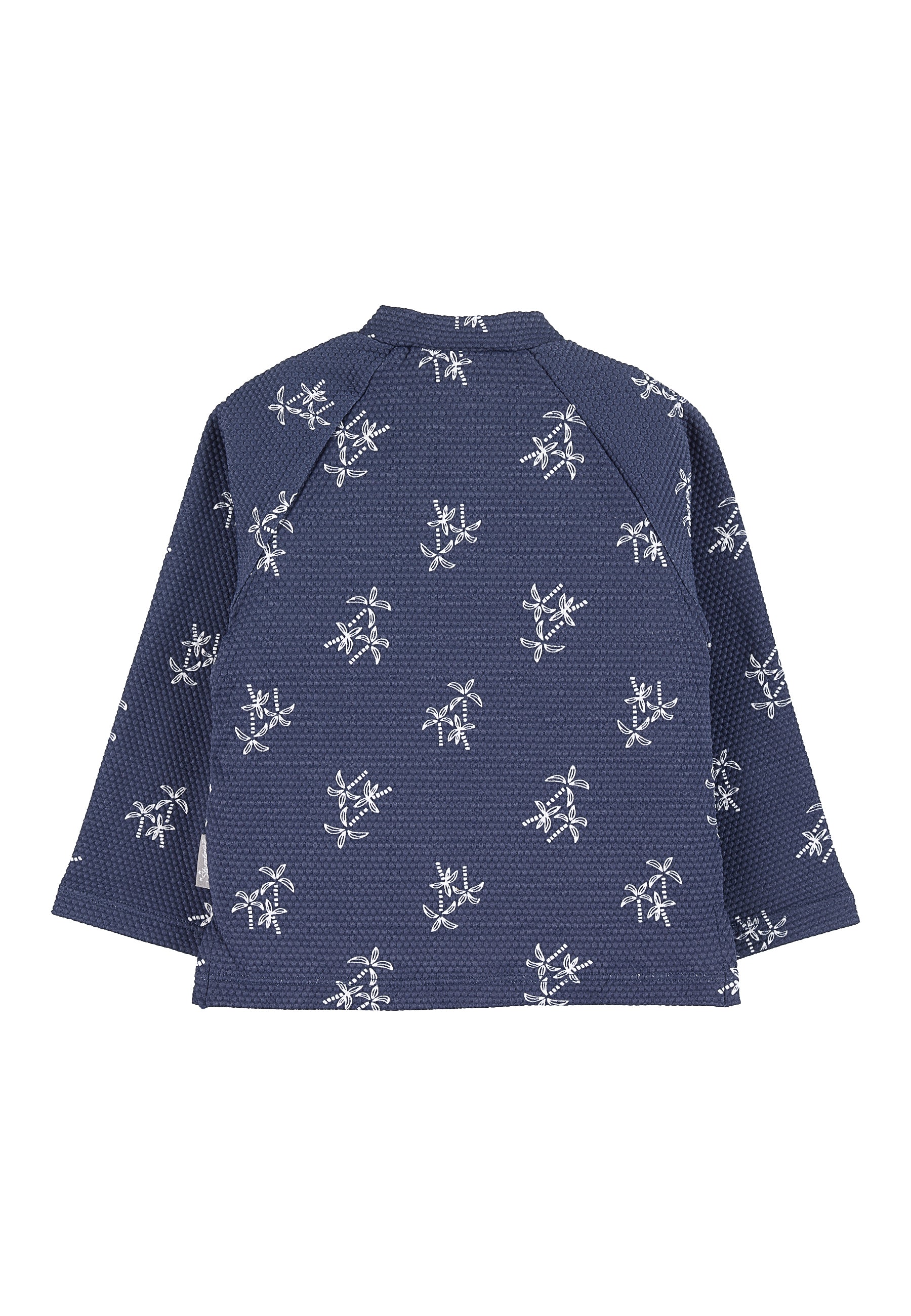 Schwimmshirt bedruckt mit Palmen in blau