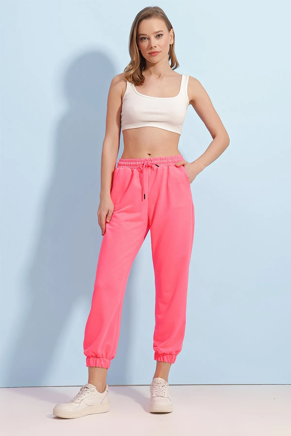 Pattaya  Basic-Strick-Jogginghose für Damen P21w110-66355