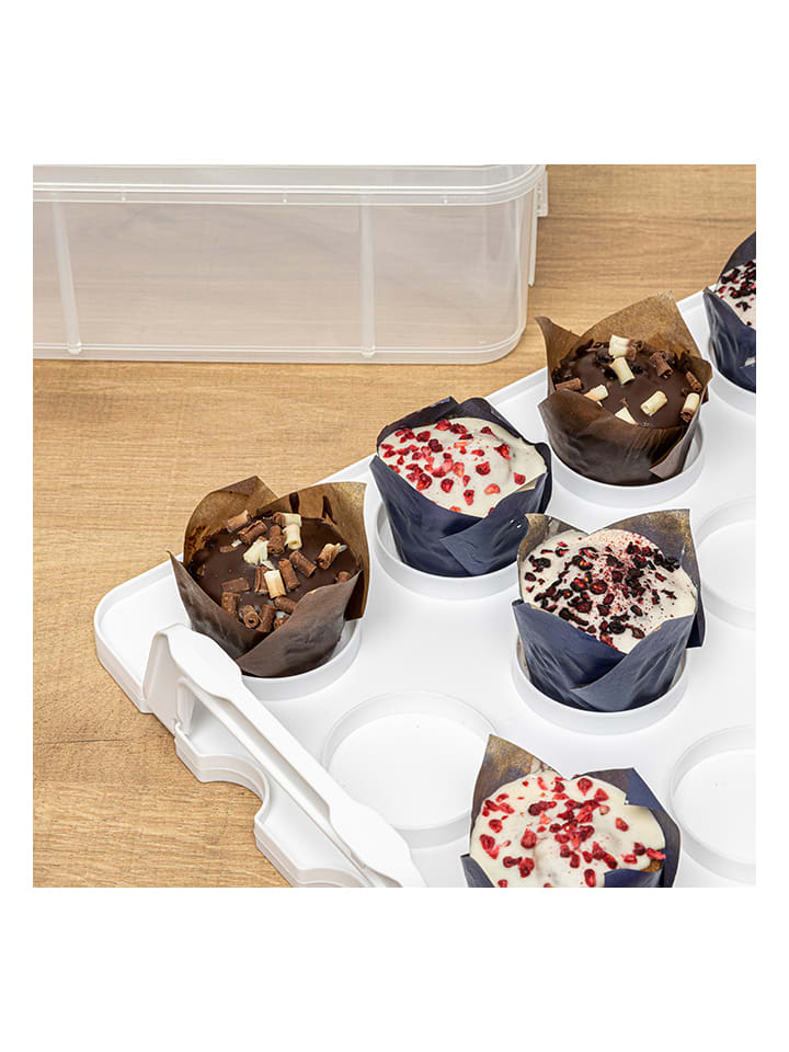 Chefware Muffin-Transportbox in Transparent - (B)34 x (H)11 x (T)26,5 cm günstig kaufen onesize