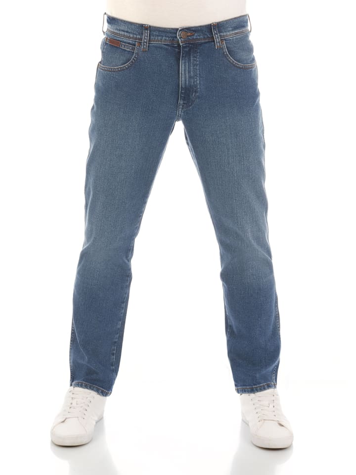 Wrangler Jeans Texas Slim Stretch slim in Blau günstig kaufen