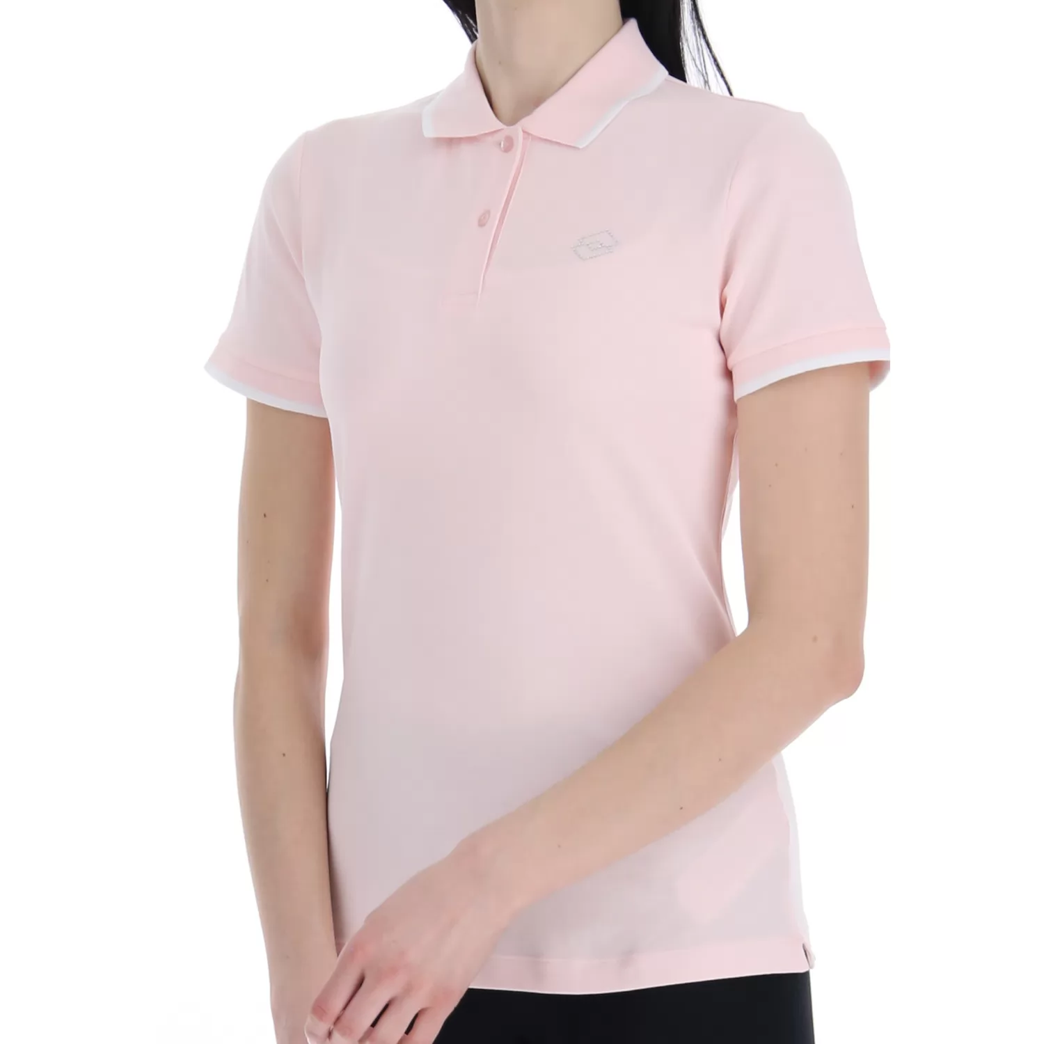 POLO CLASSICA W STC PQ NÄRT ROSA/KLASVIT