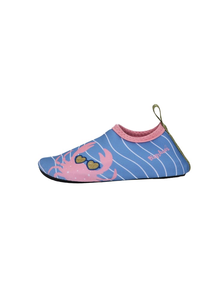 Playshoes Barfuß-Schuh Krebs in Blau/Pink günstig kaufen