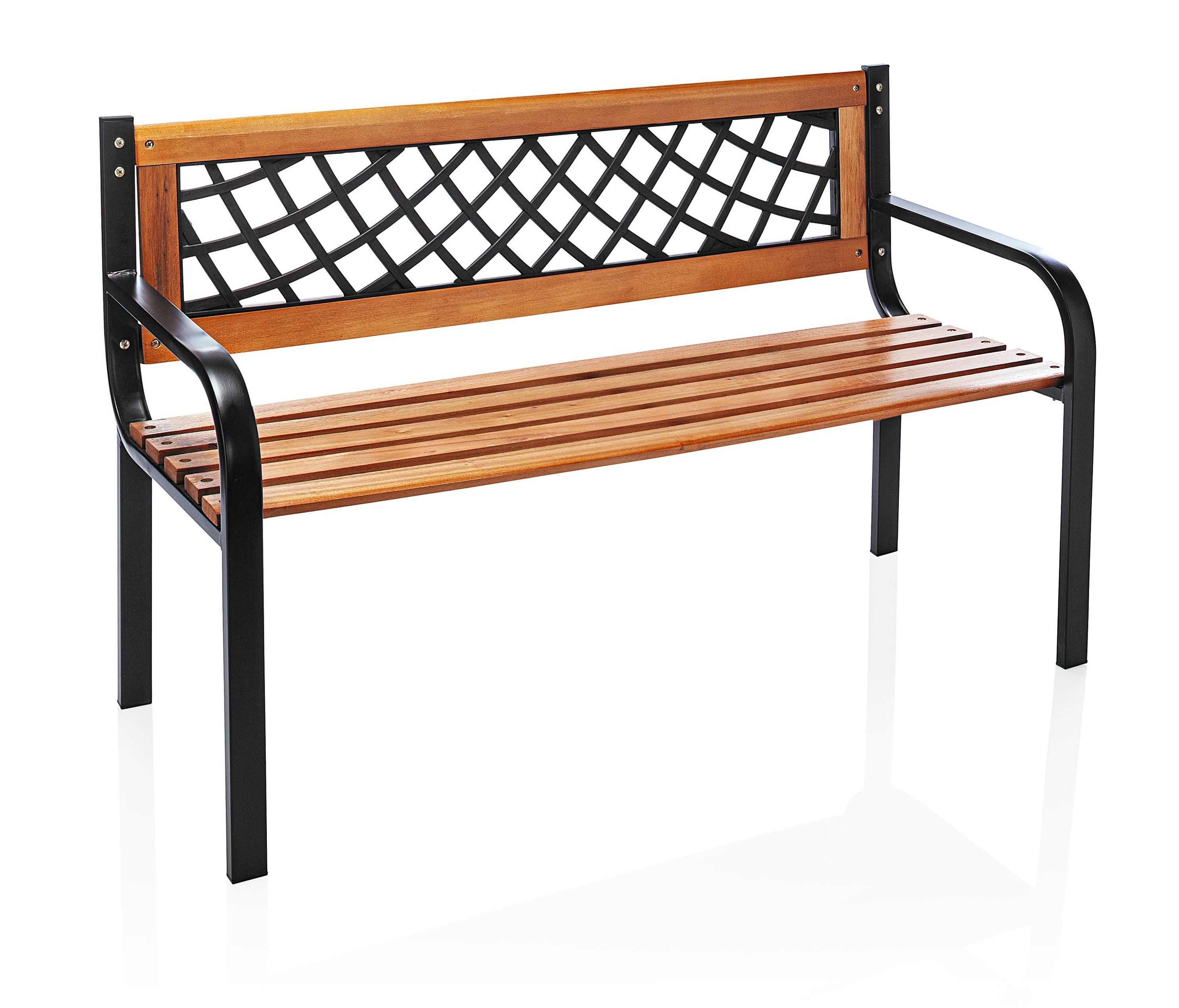Relaxwonen FSC hout Metallgestell Gartenbank