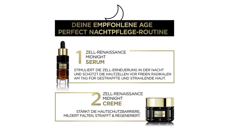 L'Oréal Paris Age Perfect Zell Renaissance Midnight Nachtcreme Gesicht 50 ml