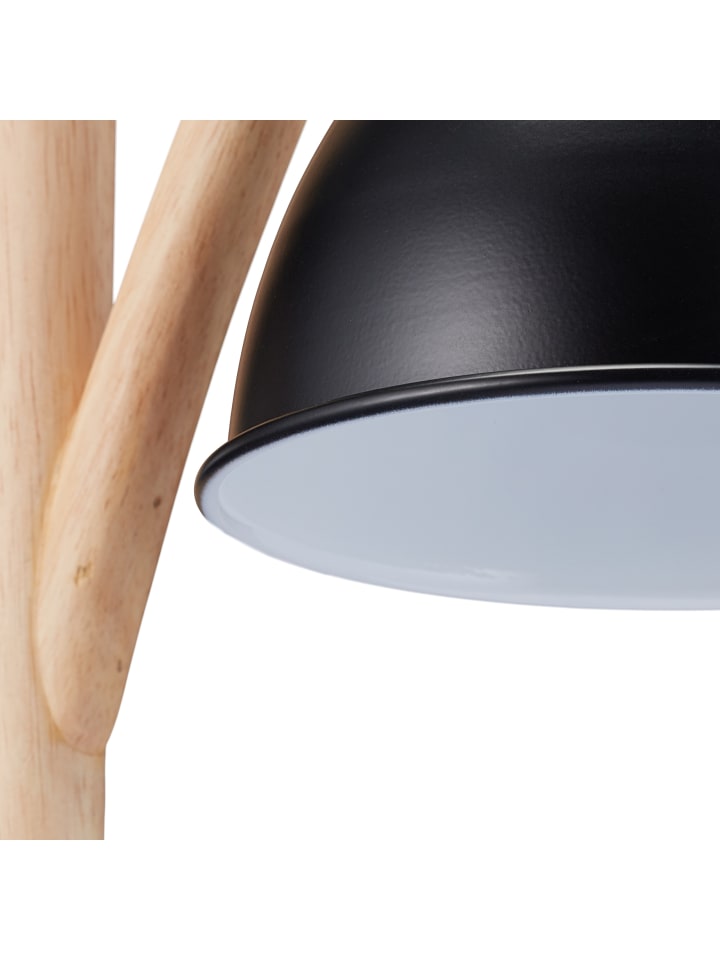 relaxdays Tischlampe in Schwarz - (B)18 x (H)52 x (T)26 cm günstig kaufen onesize