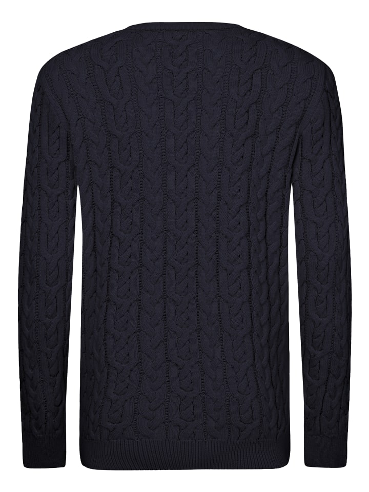 JIMMY SANDERS Pullover Mit Rundhalsausschnitt in navy günstig kaufen