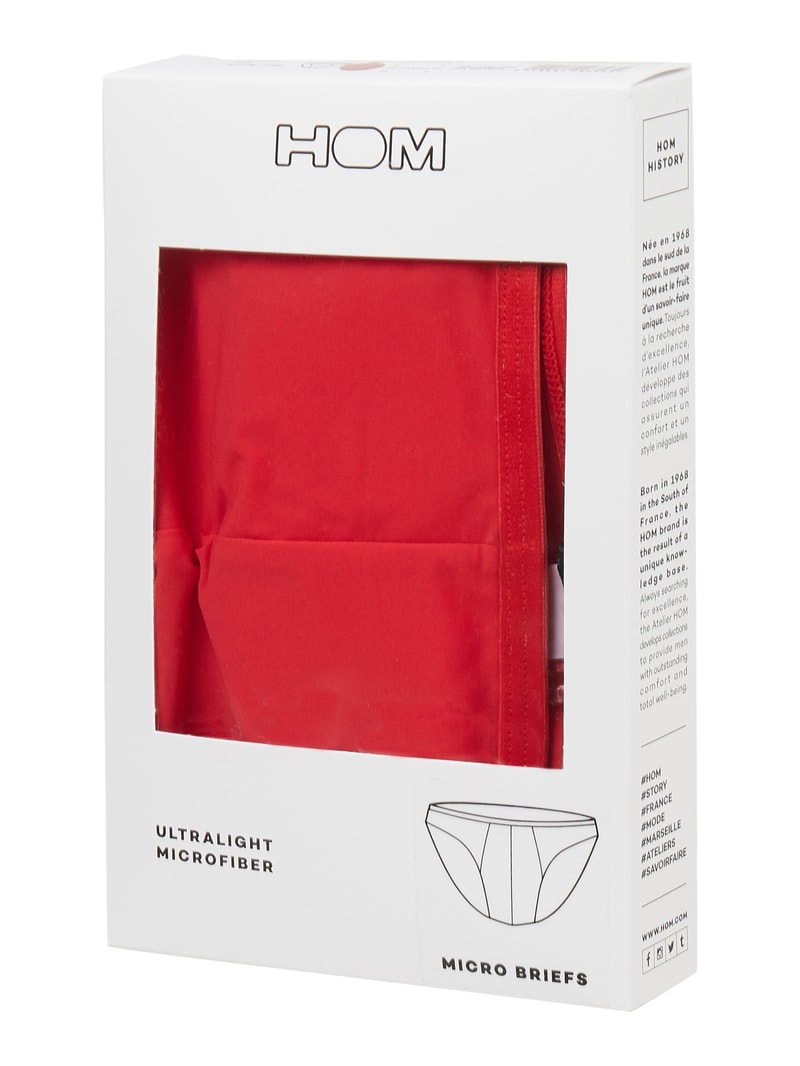 Slip in unifarbenem Design mit elastischem Bund in rot