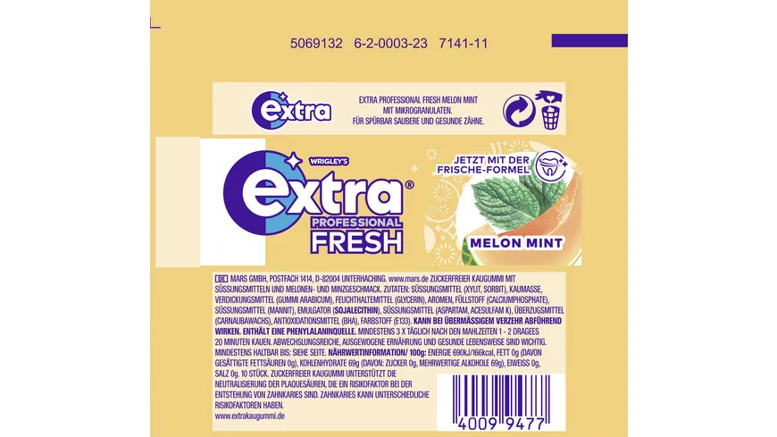 Wrigley's Extra® Professional Fresh Melon Mint